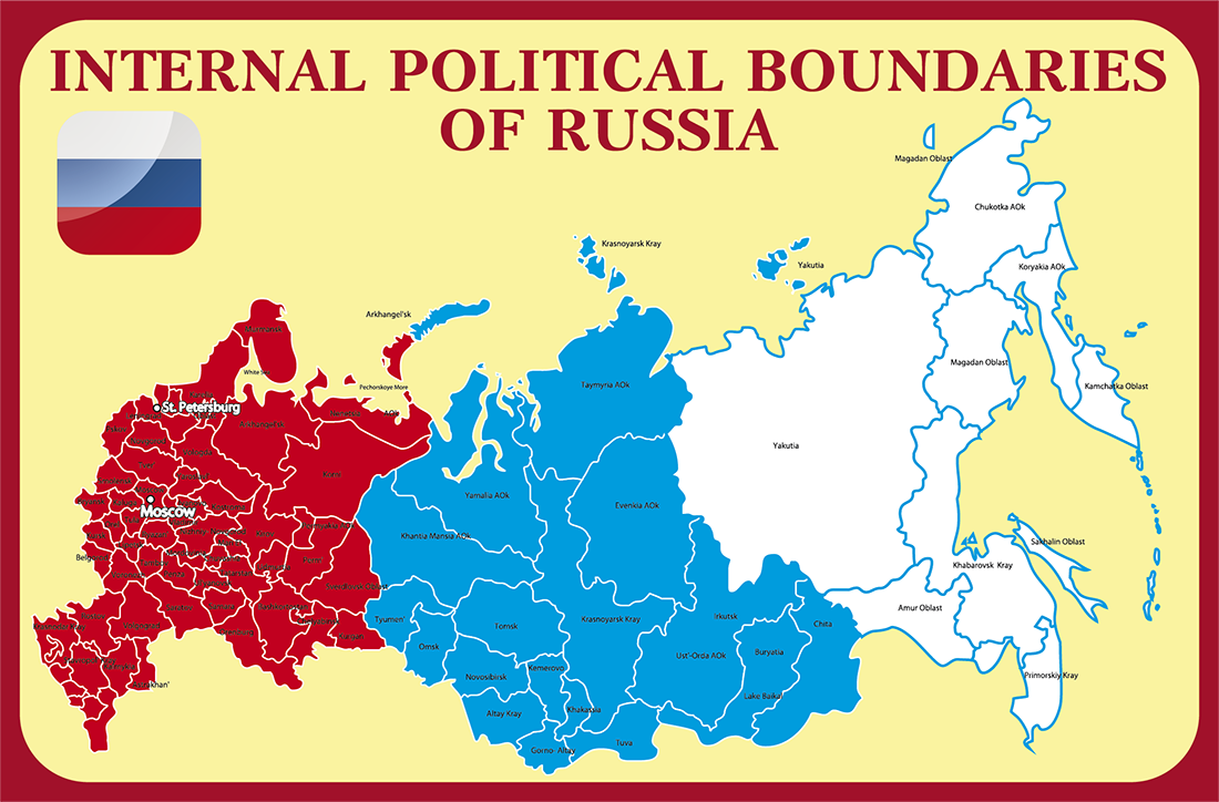 Стенд карта россии